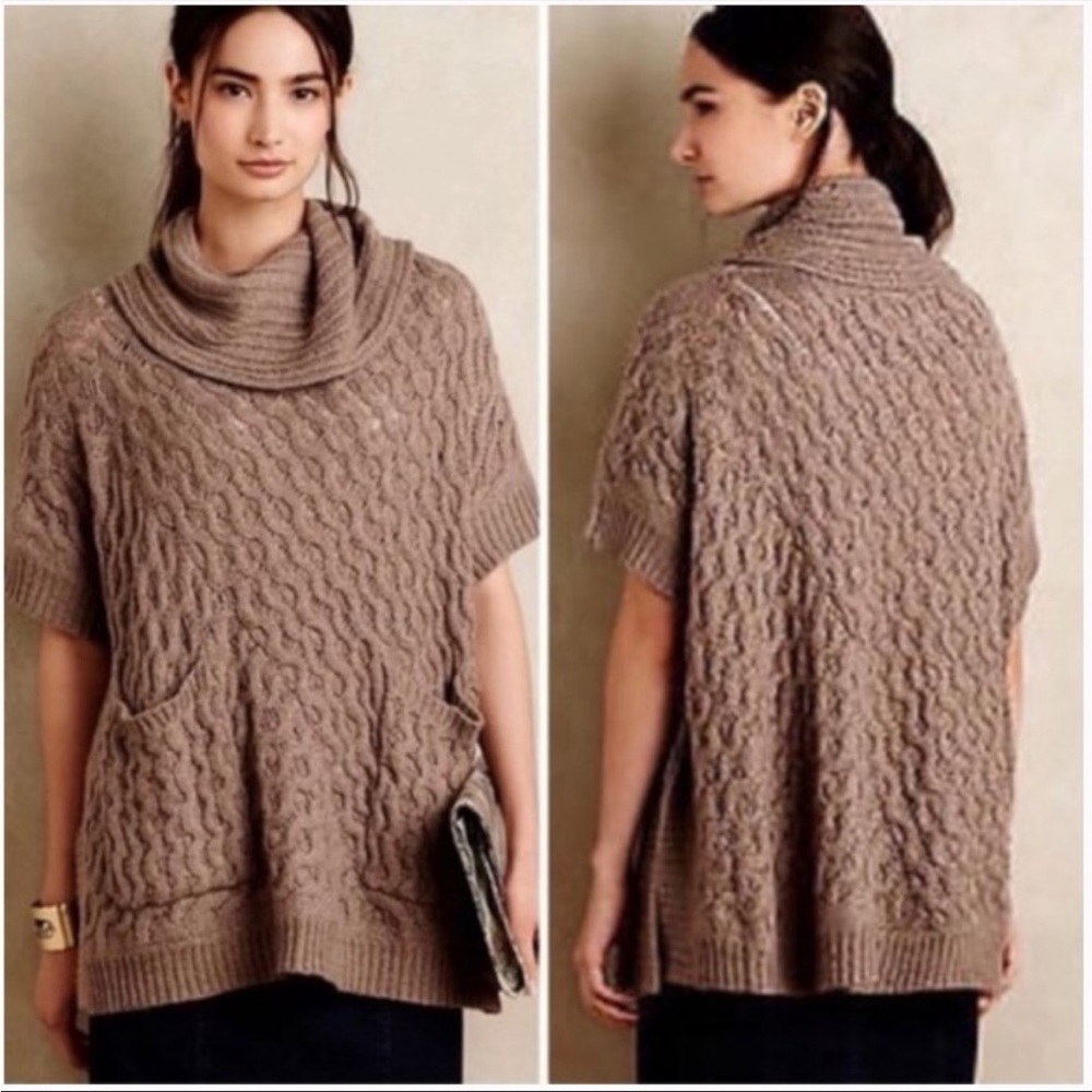 Angel of the north cowl neck poncho